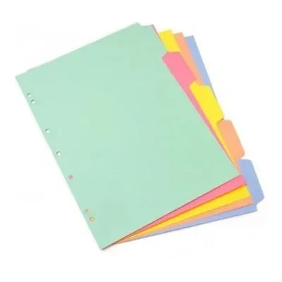 Índice separador de colores 8 divisiones