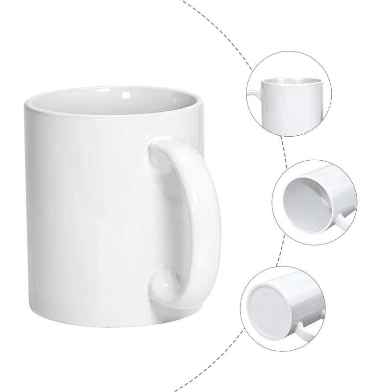 TAZA MUGS BLANCA 11 Oz y 6 Oz