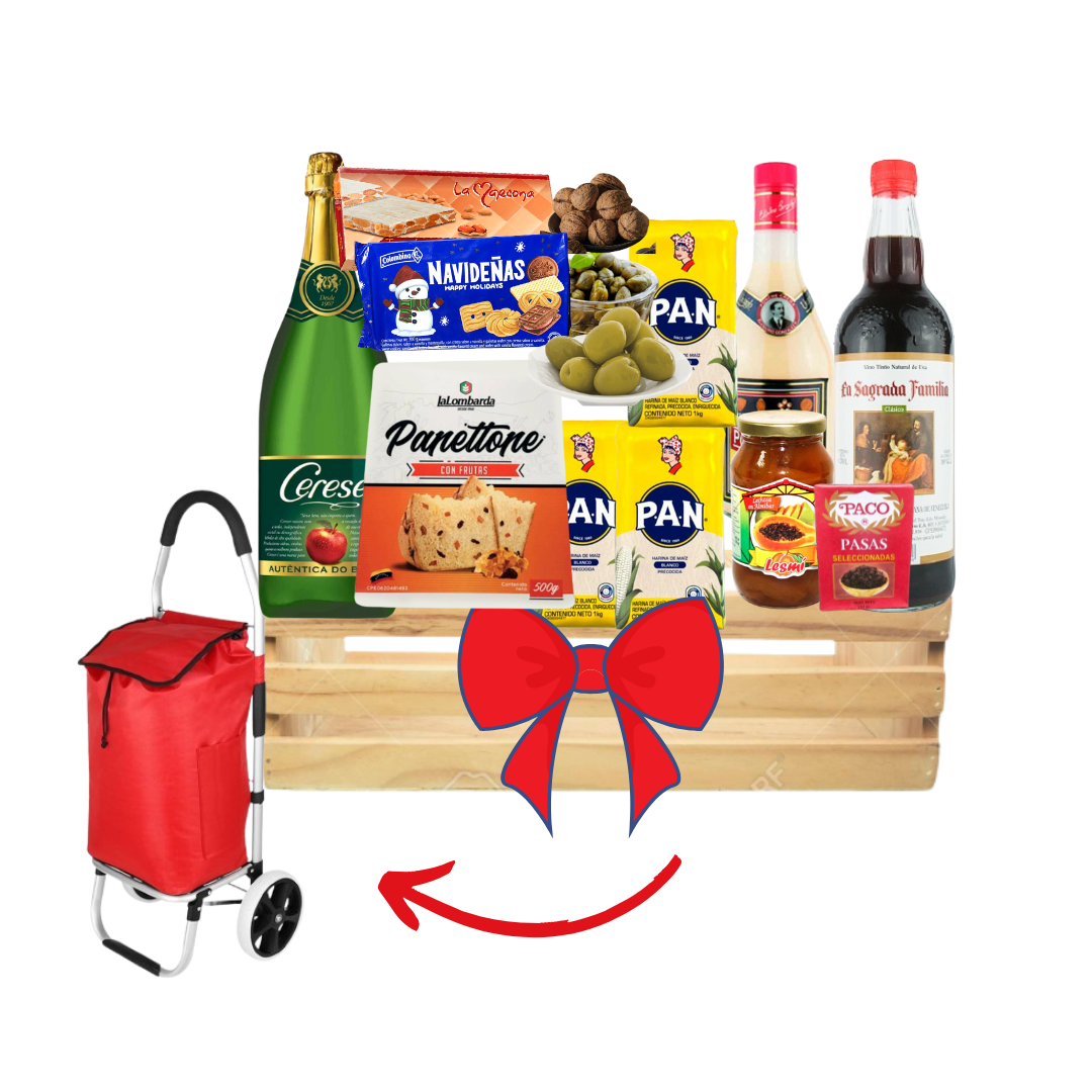 Cesta de mercado Navidad