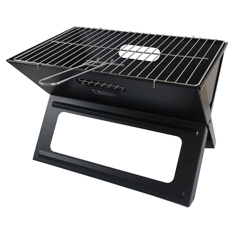 PARRILLA DE CARBÓN PLEGABLE Y PORTÁTIL BASIC LIVING