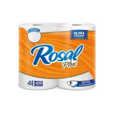 Papel Higiénico ROSAL NARANJA 400 Hojas