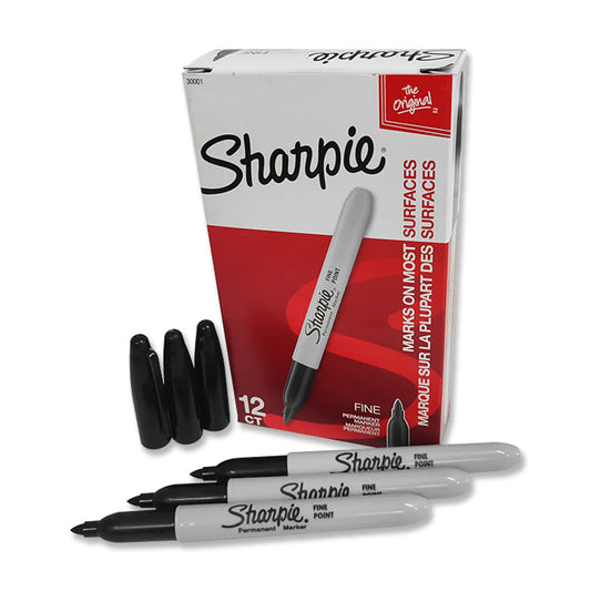 Marcador punta fina Sharpie negro 1x12