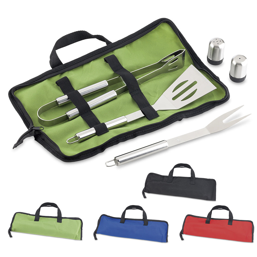 SET BBQ DE ALUMINIO 6 PIEZAS