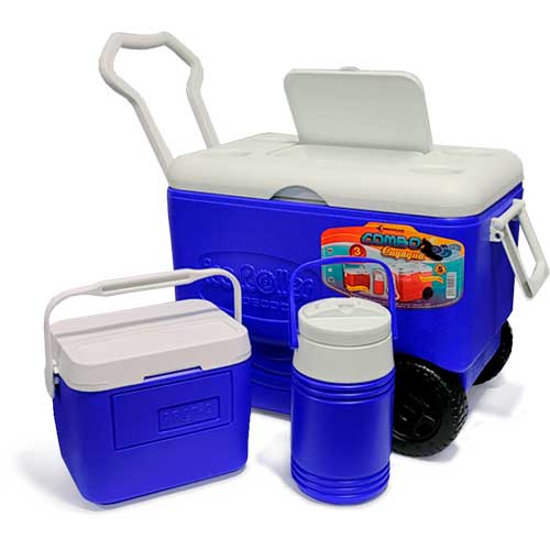 COMBO CAVA CON RUEDAS 45 LITROS