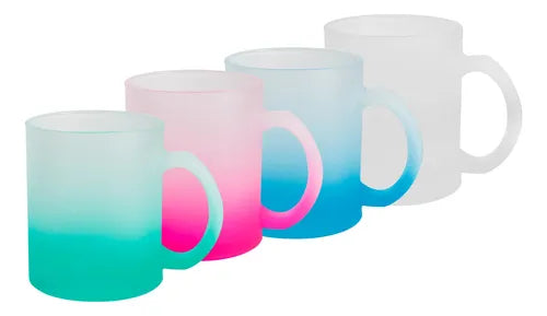 TAZA GLASEADA FONDO NEÓN