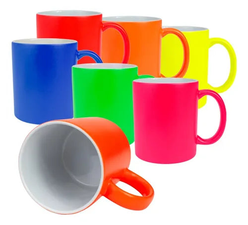 TAZA DE NEÓN PARA SUBLIMAR 11 Oz