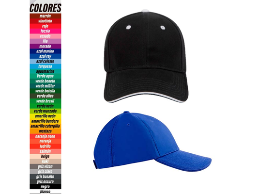 GORRAS ACRILICAS TIPO SANDWICH