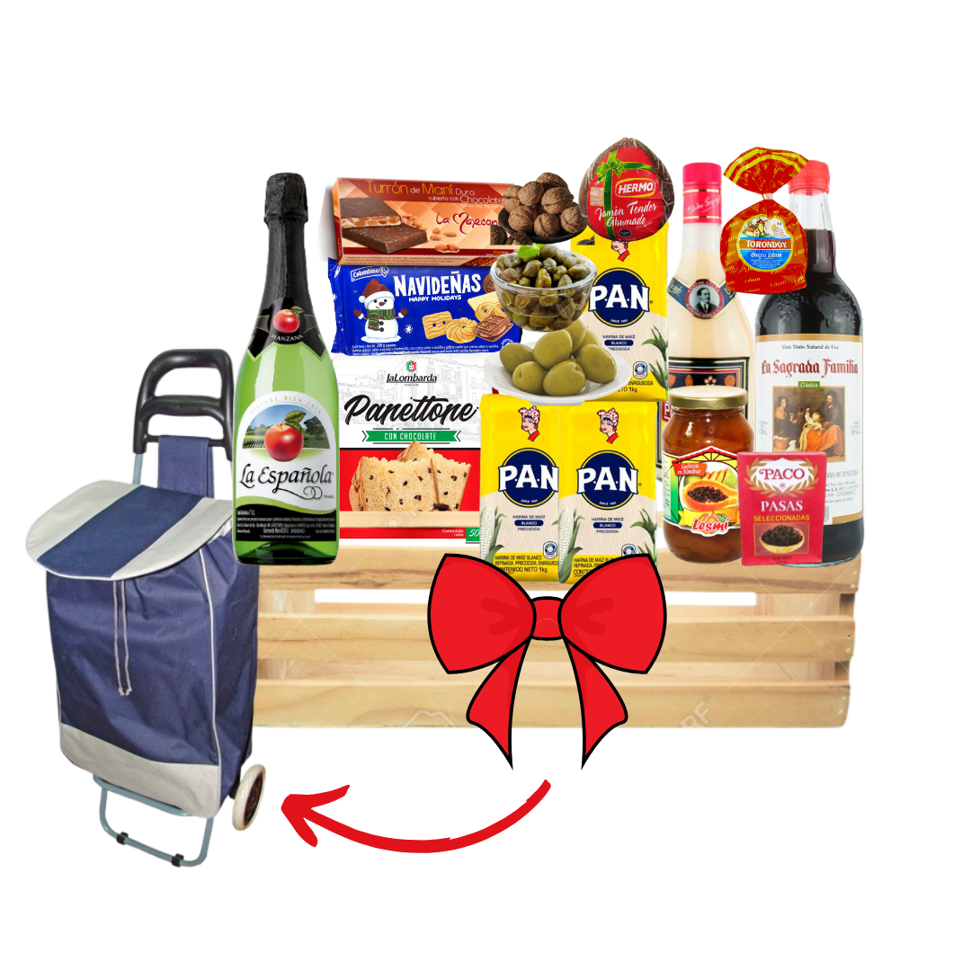 Cesta de mercado Año Nuevo