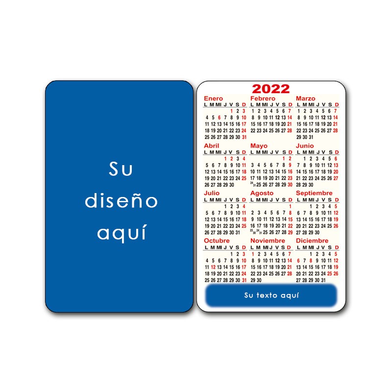 CALENDARIOS DE PARED TIPO BOLSILLO (100 UNID)