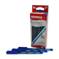 Bolígrafo Kores Azul (Caja 1x12)