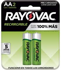 Pilas Recargables AA Rayovac