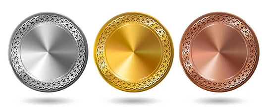 MEDALLAS ORO - PLATA - BRONCE