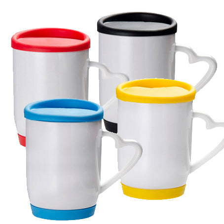 TAZA BASE Y TAPA SILICÓN 12 Oz