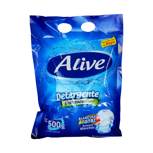 Detergente en Polvo Alive 500gr
